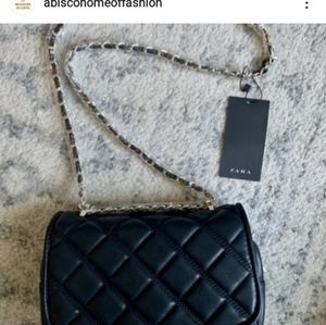 Black Zara purse